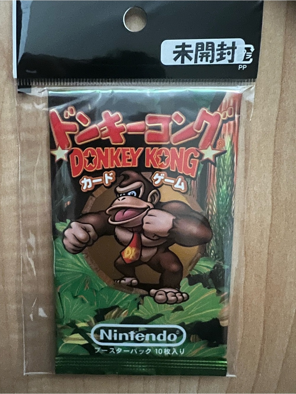 Donkey Kong Card Game Booster Pack (1) Sealed 1999 Nintendo Vintage Japan